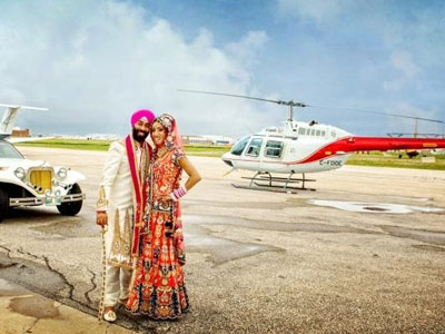 Wedding Helicopter